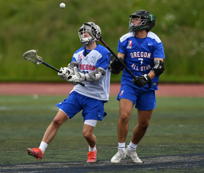 Oregon high school boys lacrosse 2022 all star game Taylor Balkom 46